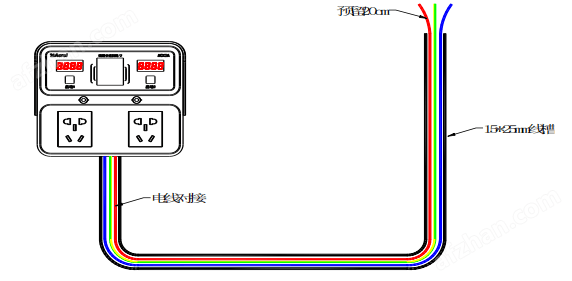 ACX2A-YHN/16A剁椒鱼头可充电16A两路电瓶车充电插座3.5KW