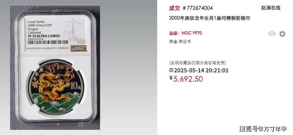 一币爆火，多枚升天！这些龙题材纪念币行情猛涨！