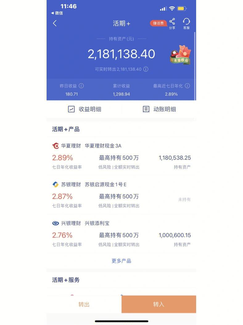 活期转理财(活期理财可以随时转出吗)